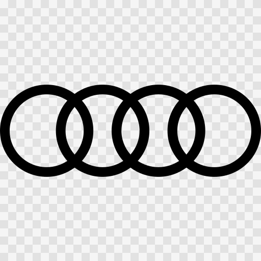 Audi logo as a gain map image