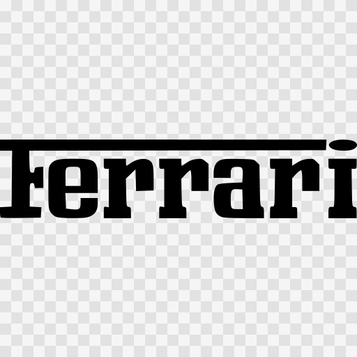 Ferrari logo as a gain map image