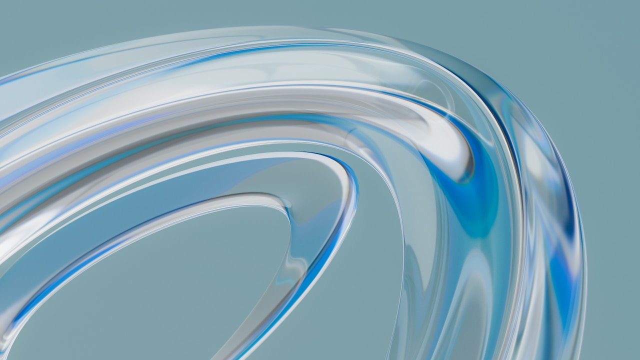 a blue and white swirl on a gray background, Ultra