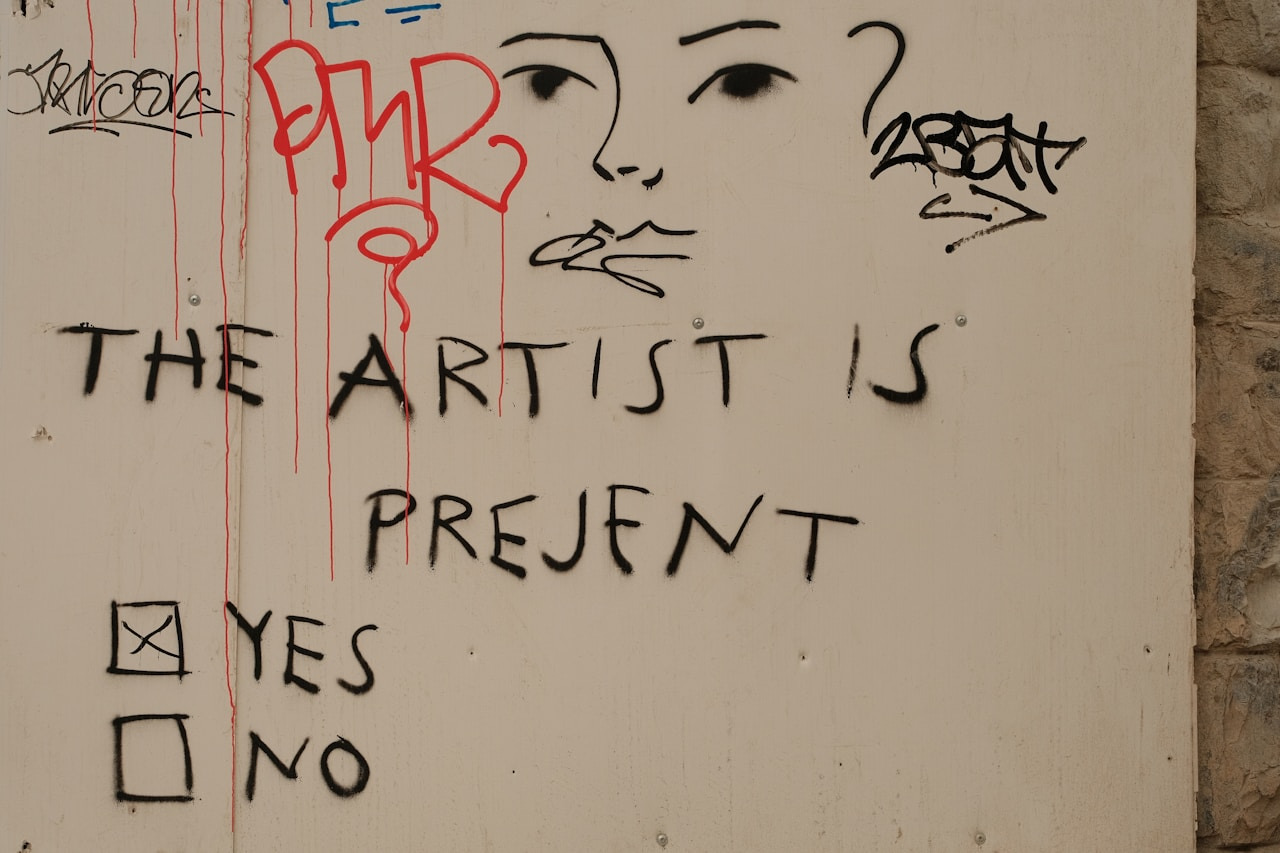 Graffiti art poses a question to the viewer, Ultra